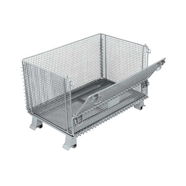 Durastar Wire Container, 20 x 32 x16" H OD, 1/2 x 1/2 Mesh, 1/2 drop-full drop EVJR5 - main